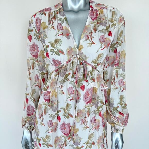 NWT!!! The Kooples women maxi silk dress size 0 or S Retail 715$ - Picture 2 of 11